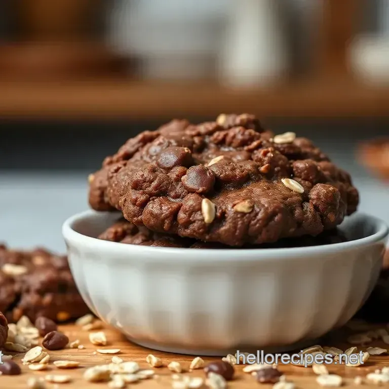 Quick & Irresistible Chocolate No-Bake Oatmeal Cookies