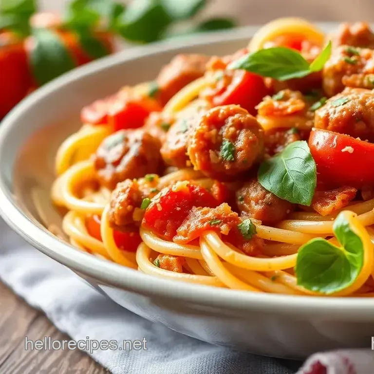 Quick Sausage Pasta with Fresh Tomatoes