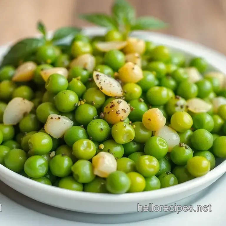 My Easy & Flavorful Quick Sautéed Peas with Fresh Mint Flavor