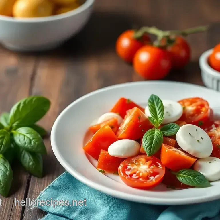 Quick Tomato Salad with Fresh Mozzarella