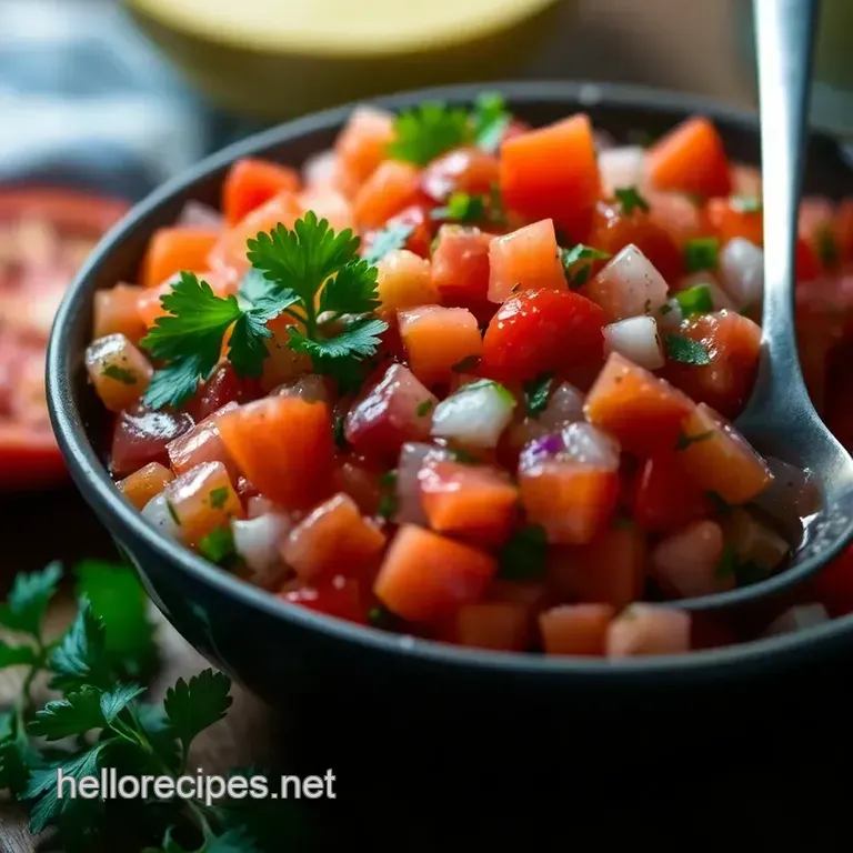 Quick & Zesty Pico de Gallo: A Fresh Salsa Delight presentation
