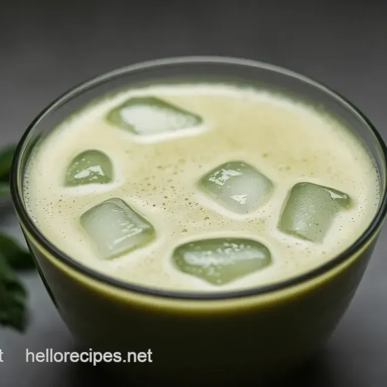 Refreshing Iced Matcha Latte: A Vibrant Green Sip