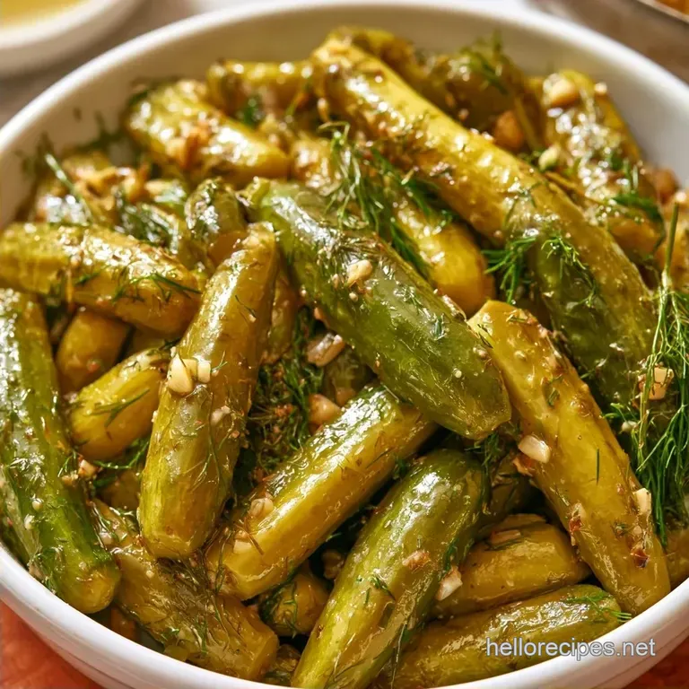 Old Fashioned Refrigerator Dill Pickles with Dill Seed