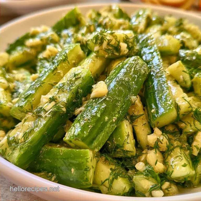 Refrigerator Dill Pickles: Garlic and Dill