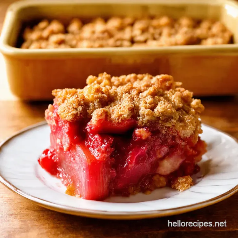 Rhubarb Crisp: The Ultimate Spring Comfort (No Soggy Bottoms!) presentation
