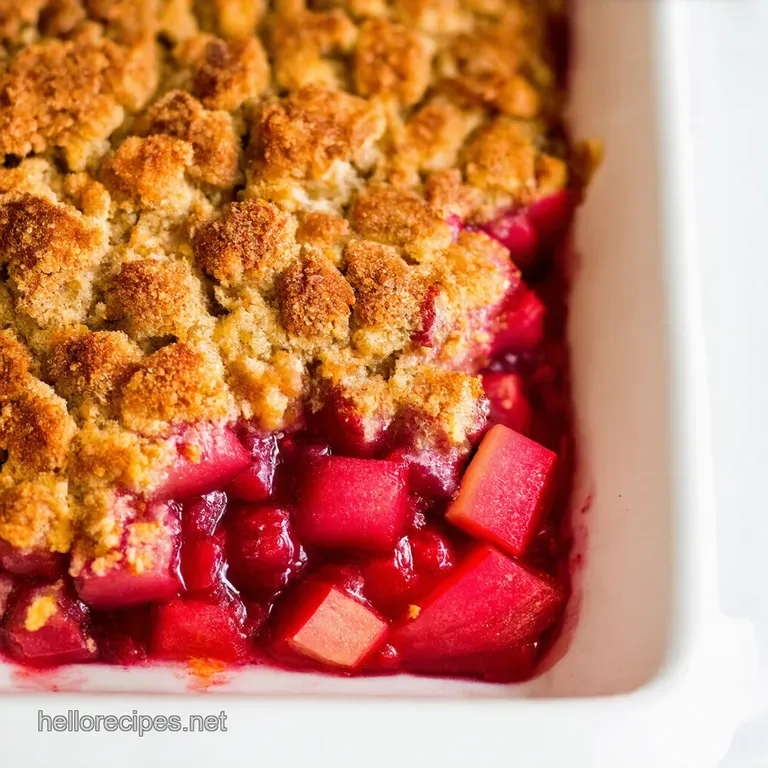 Rhubarb Crisp: The Ultimate Spring Comfort (No Soggy Bottoms!)