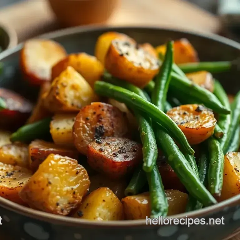 Simply Roasted Baby Potatoes & Green Beans