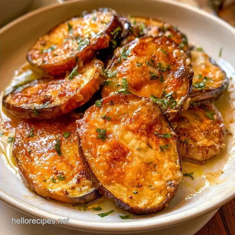 Roasted Eggplant Slices with Parmesan