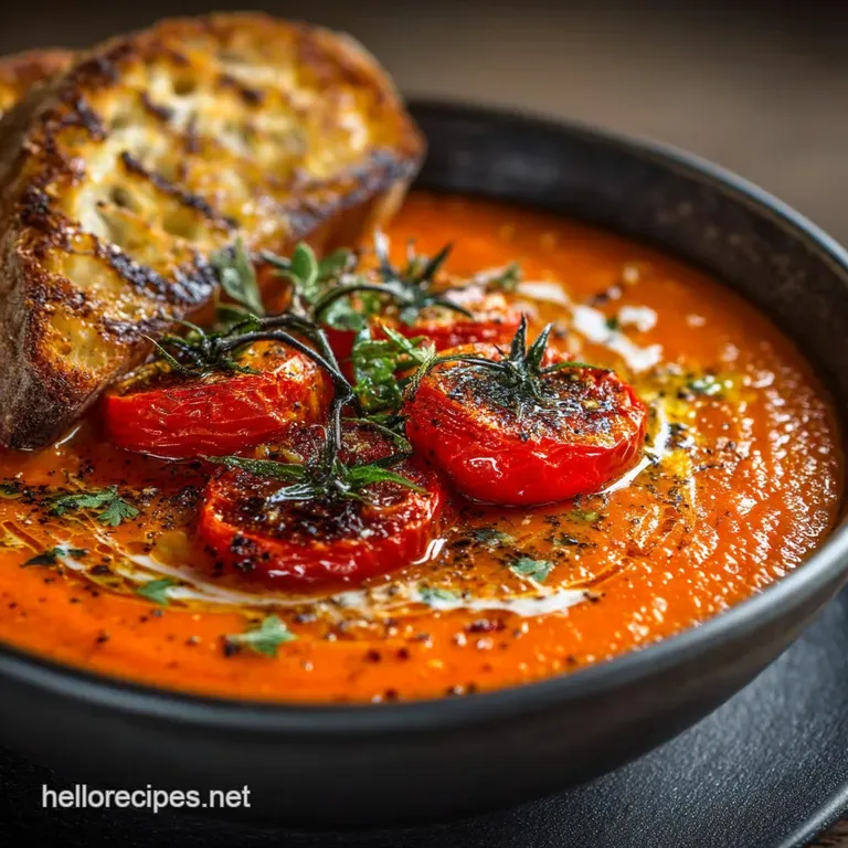 The Best Homemade Tomato Soup Recipe from Scratch Roasting Tomatoes