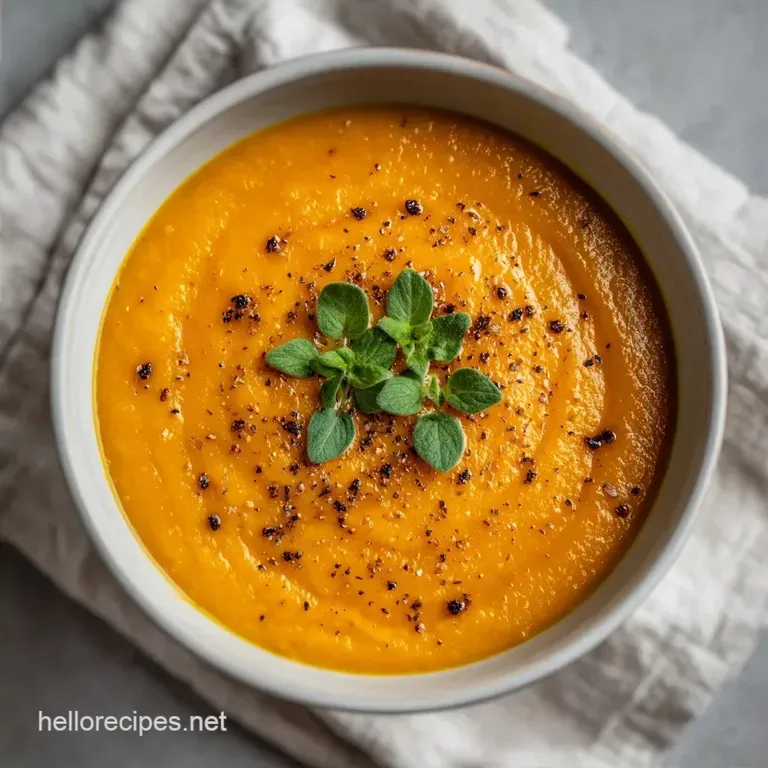 Roasted Sweet Potato Soup: Creamy and Smoky