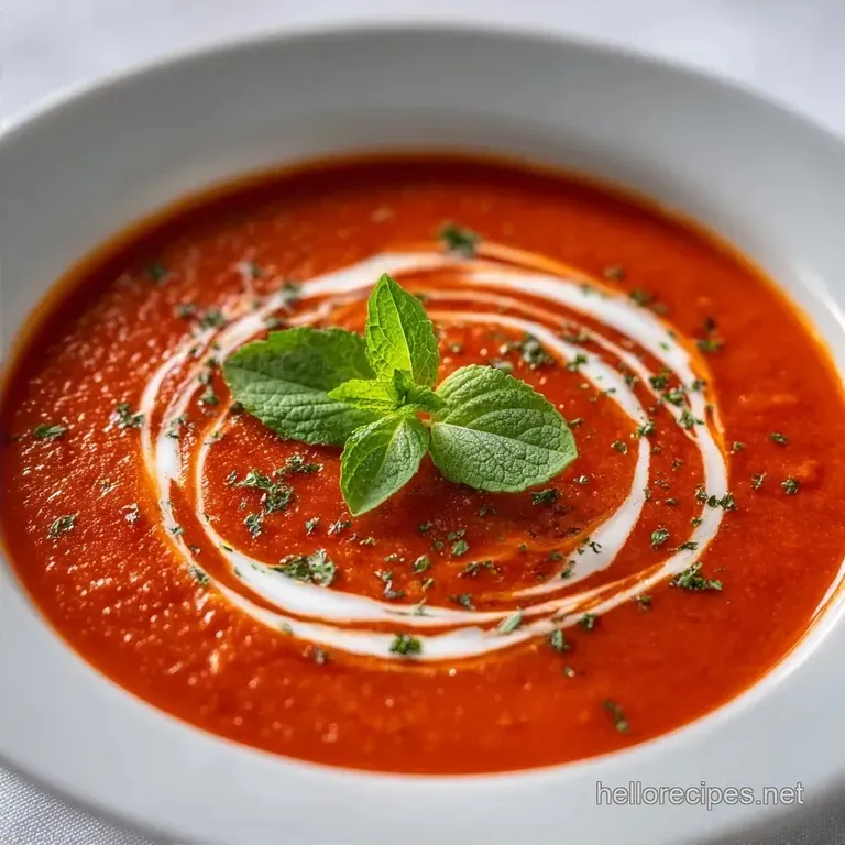 Roasted Tomato Garlic Soup: Velvety and Rich