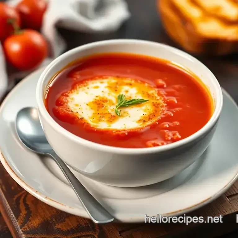 Roasted Tomato Soup with Grilled Cheese