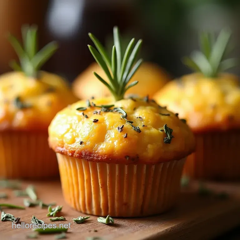 Savory Rosemary Cheese Muffins the Ultimate Flavour Bomb Muffin presentation