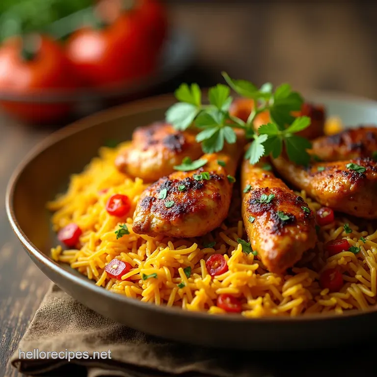 Royal Chicken Biryani Aromatic Layers of Flavour presentation