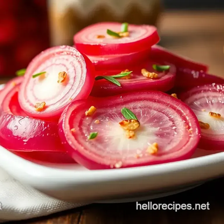 Ruby Red Pickled Onions: A Tangy & Sweet Delight
