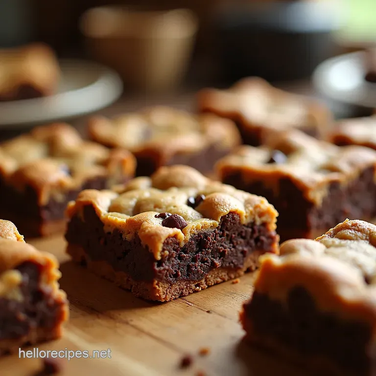 Rustic Chocolate Chunk Cookie Bars Bake Sale Ready presentation