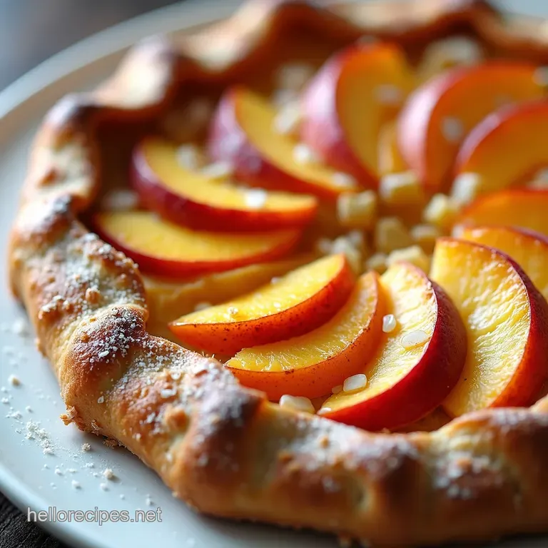 Rustic Peach and Almond Galette