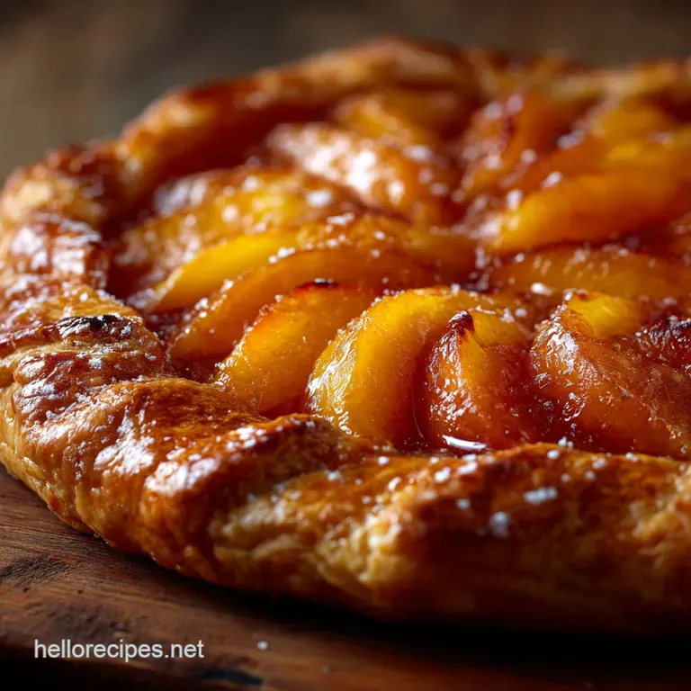 Peach Galette the Easiest Rustic Summer Tart with Flaky Pastry presentation