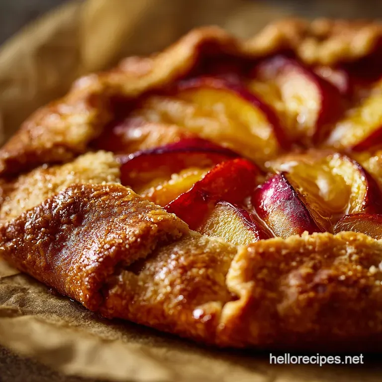 Peach Galette The Easiest Rustic Summer Tart with Flaky Pastry
