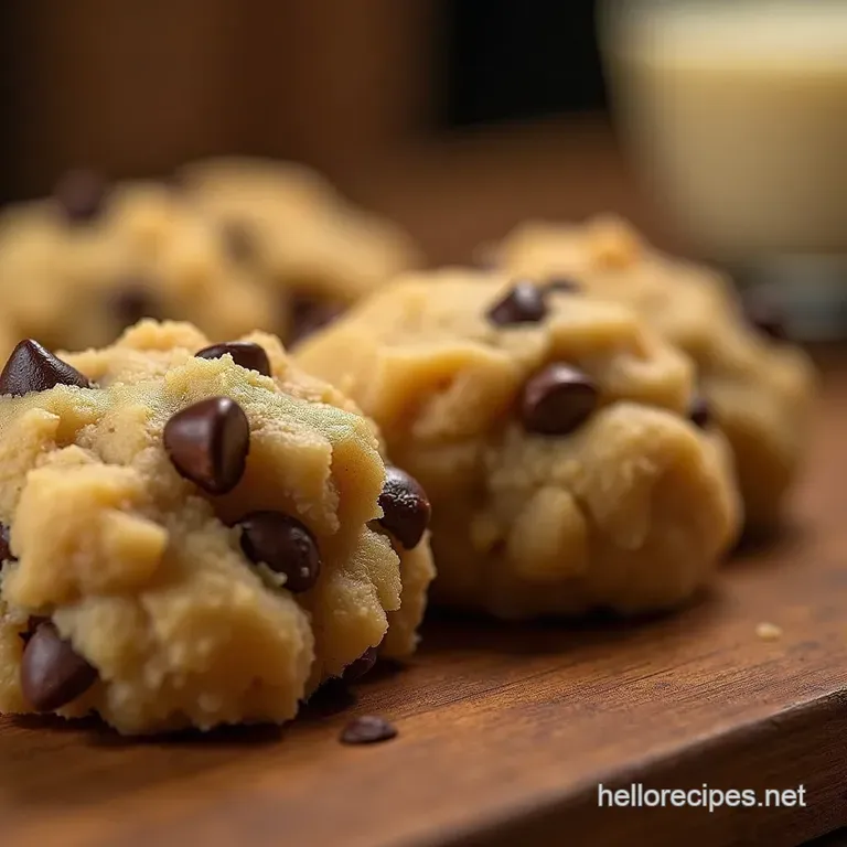 The Spoonworthy Secret Safetoeat Brown Butter Chocolate Chip Cookie Dough presentation
