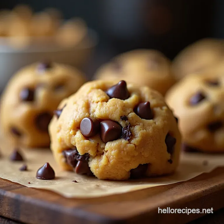 Nofuss Nobake Chocolate Chip Cookie Dough 100 Edible Eggfree presentation