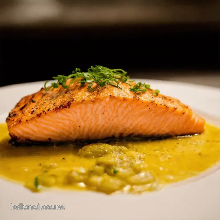 Salmon Piccata a Quick Elegant Weeknight Dinner presentation