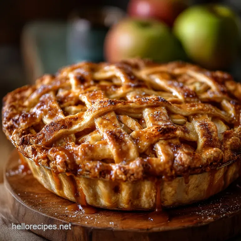 Salted Caramel Honeycrisp Apple Pie: the Definitive Autumn Showstopper presentation