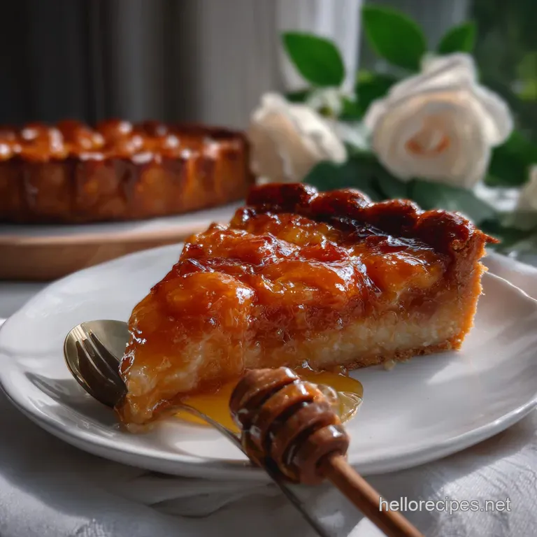 Salted Honey Pie a Sweet And: Refined Custard presentation
