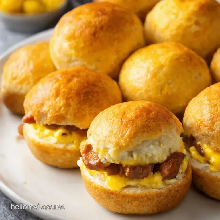 Sausage Egg Cheese Breakfast Bombs