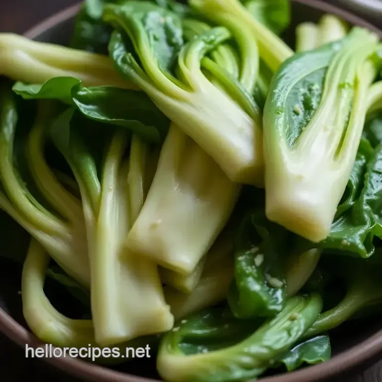 Sautéed Bok Choy: A Crisp and Flavorful Delight presentation