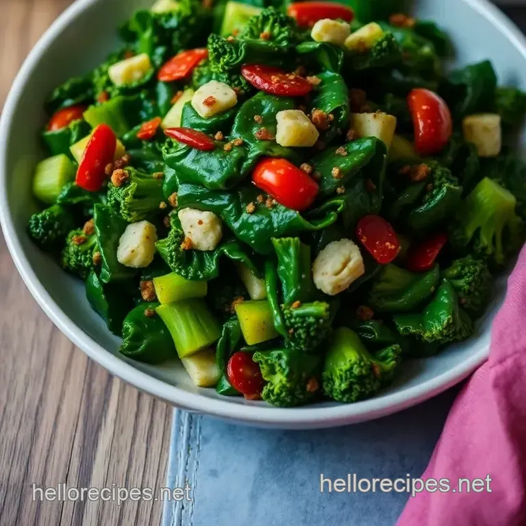 Sautéed Broccoli Rabe: A Vibrant Green Dish with a Kick! presentation