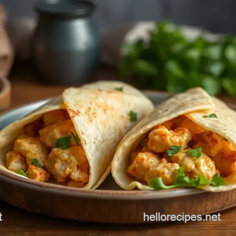 Sautéed Chicken Wraps with Cheesy Garlic Goodness