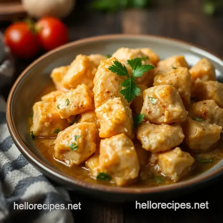 Sautéed Coconut Chicken Delight presentation
