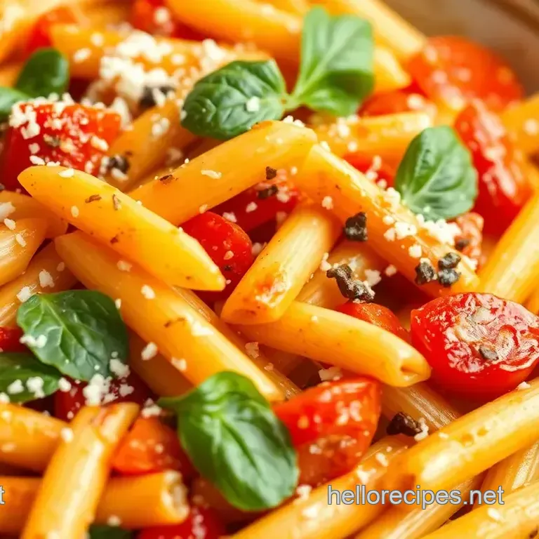 Saut&eacute;ed Penne Pasta with a Kick