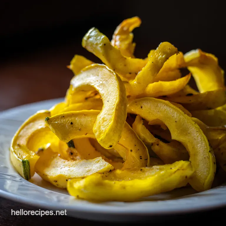 Sautéed Yellow Squash with Garlic Lemon and Herbs presentation