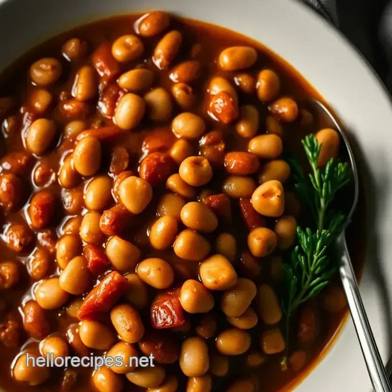 Savory Pinto Beans with Smoky Spices presentation