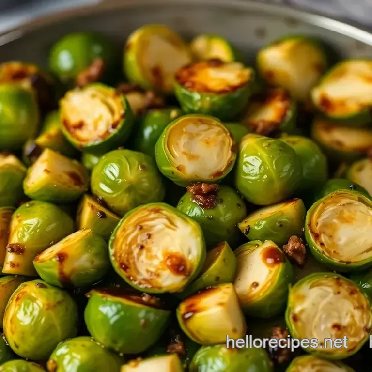 Savory Roasted Brussels Sprouts with Balsamic Glaze