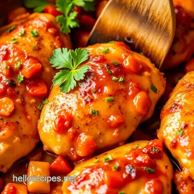 Sear Chicken with Piquante Peppadew Delight: a Zesty Culinary Adventure presentation