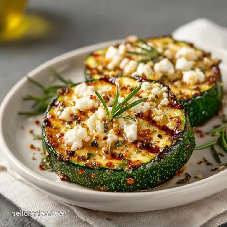 Seared Zucchini Feta: Caramelized and Salty