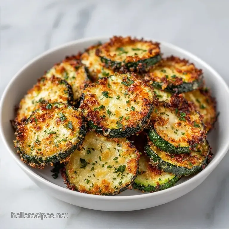 Crispy Parmesan Sheet Pan Zucchini Rounds