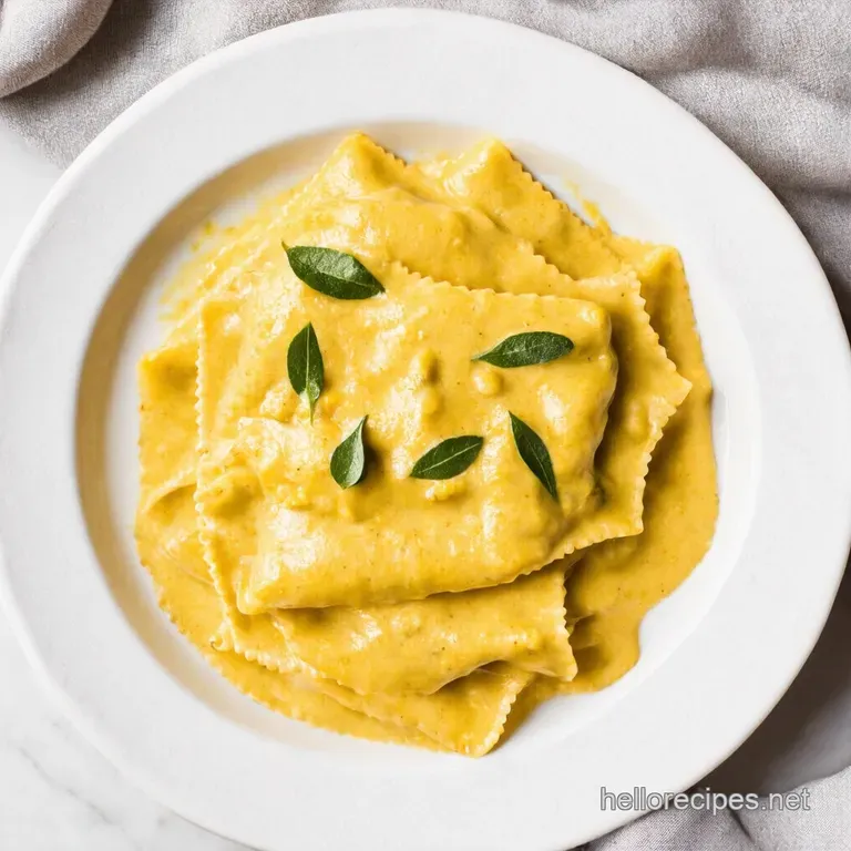 Dreamy Creamy Sage Sauce for Butternut Ravioli Ready in 15