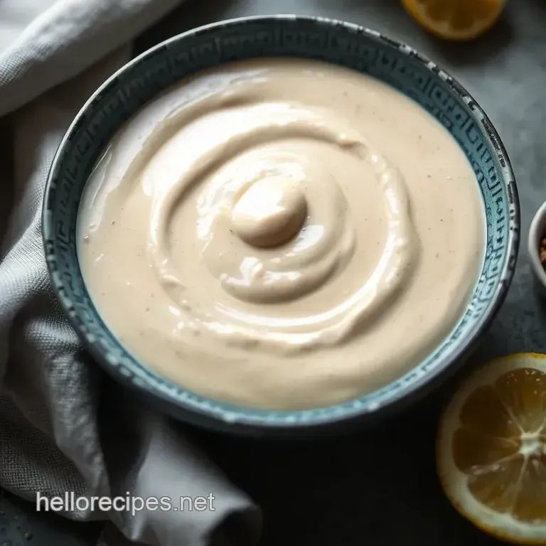 Silky Smooth Tahini Sauce: the Ultimate Drizzle presentation
