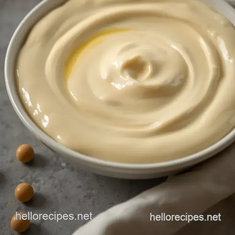 Silky Smooth Vegan Mayonnaise – The Perfect Plant-Based Condiment presentation