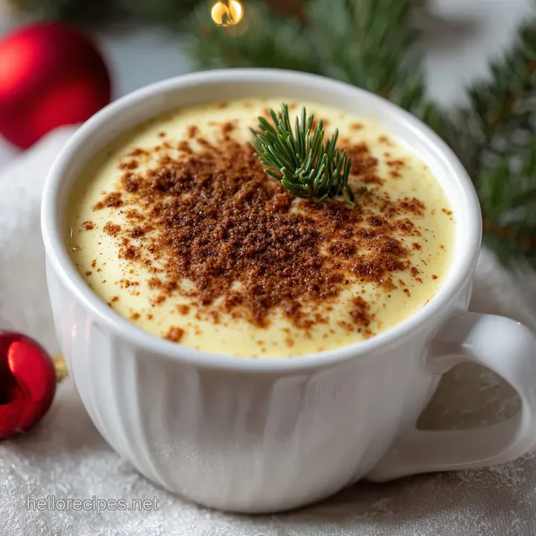 Eggnog: Silky Spiced Custard Recipe presentation