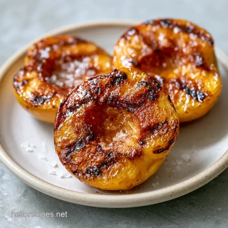 Simple Healthy Grilled Peaches in 15 Minutes