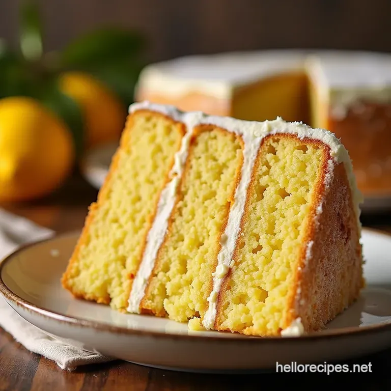 The Quick Zest Effortless Bright Lemon Layer Cake presentation