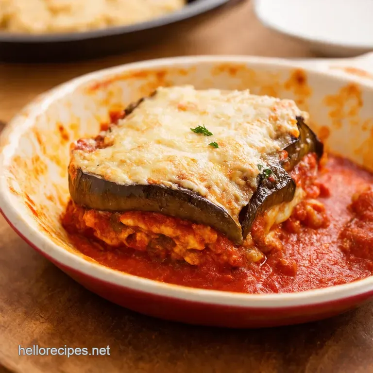 Simple Scrumptious Eggplant Parmesan Nofuss Version presentation