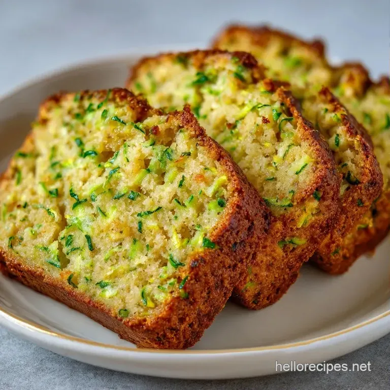 A moist golden cake slice on a white plate, topped with a melting cube of butter and a sprig of fresh mint.