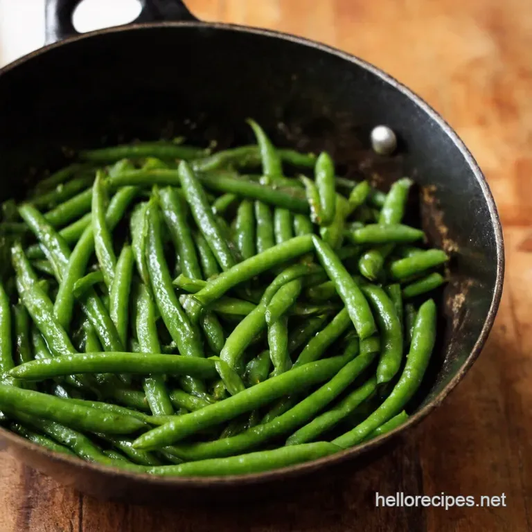 Simply Saut&eacute;ed Green Beans a Fresh Flavorful Side presentation