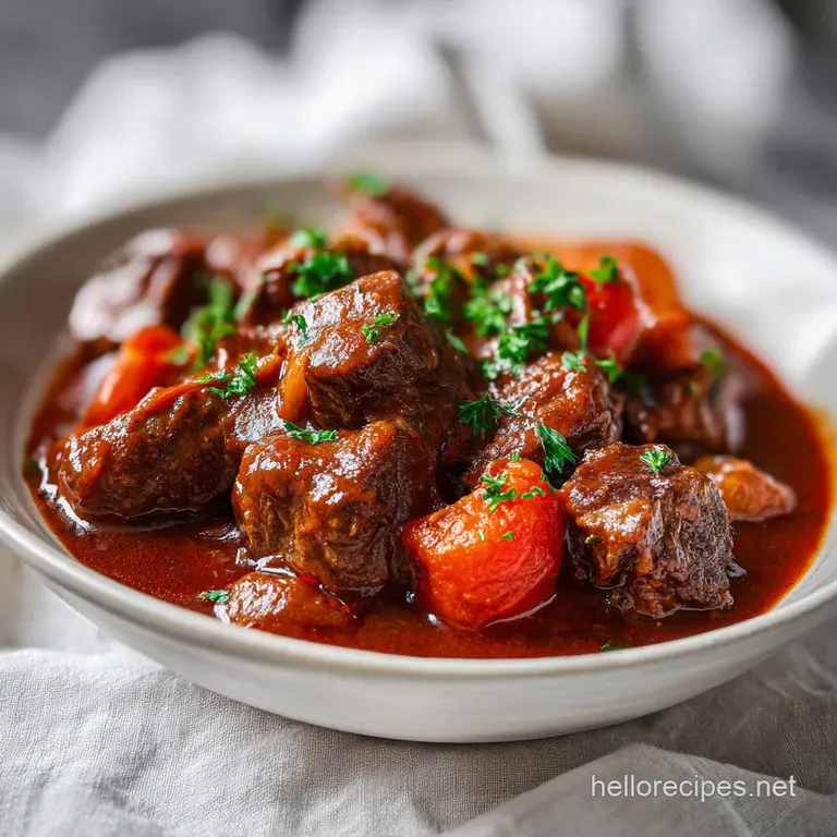 A square slice of potato-topped casserole on a white plate, showing layers of rich beef and melted cheddar cheese.
